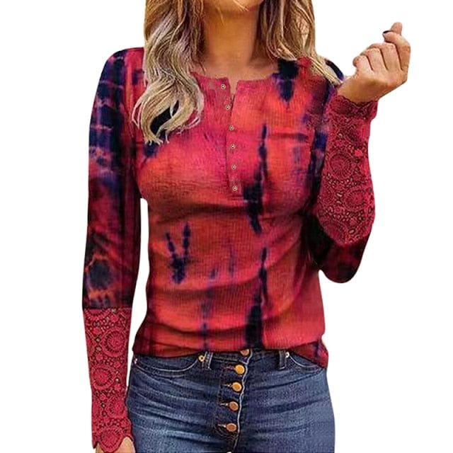 Patchwork Women Blouse