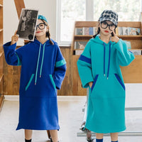 Girls Hooded Fleece Dresses