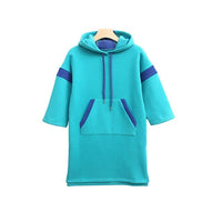 Girls Hooded Fleece Dresses