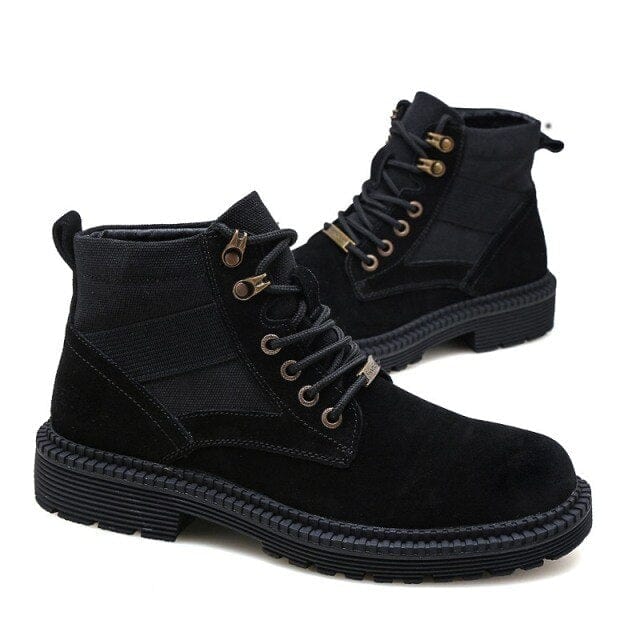 Solid PU Ankle Boot