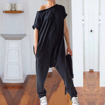 Loose Off-The-Shoulder Jumpsuit