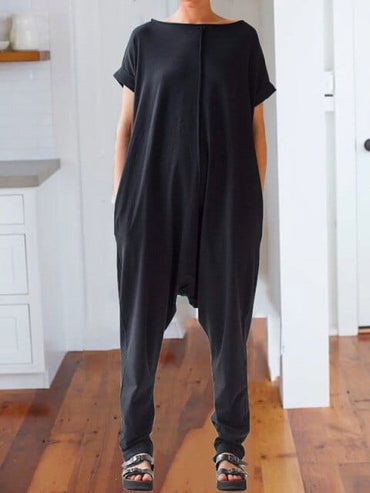 Loose Off-The-Shoulder Jumpsuit