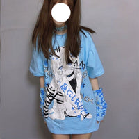 Goth Anime Oversized T-shirt