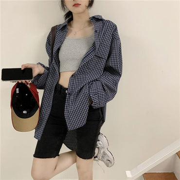 Chic Checkered Plaid Top