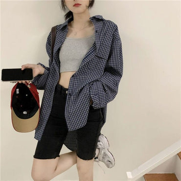 Chic Checkered Plaid Top