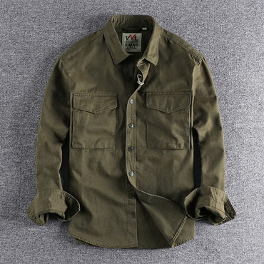 Retro Men's Shirt Jacket