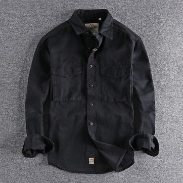 Retro Men's Shirt Jacket