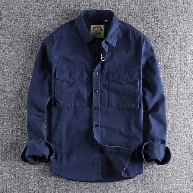 Retro Men's Shirt Jacket