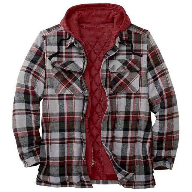 Men's Thick Cotton Plaid Shirt