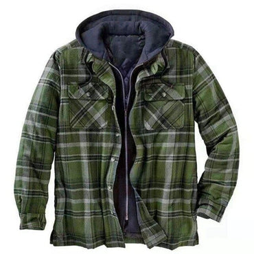 Men's Thick Cotton Plaid Shirt