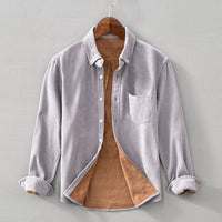 Long Sleeve Solid Cotton Shirt