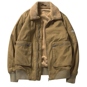 Classic Cotton Padded Khaki Jacket
