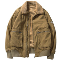 Classic Cotton Padded Khaki Jacket