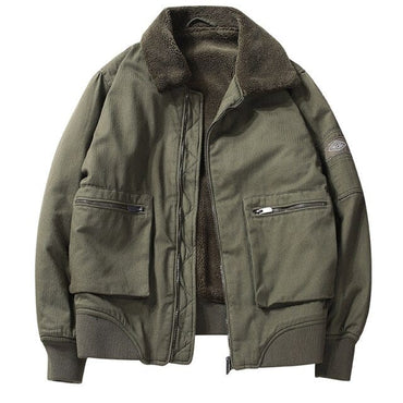 Classic Cotton Padded Khaki Jacket