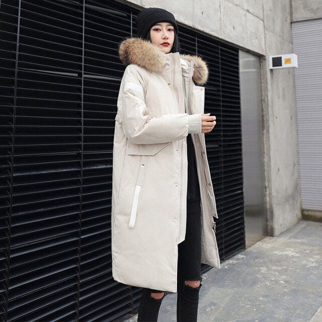 Couple Fur Collar Big Pockets Parka