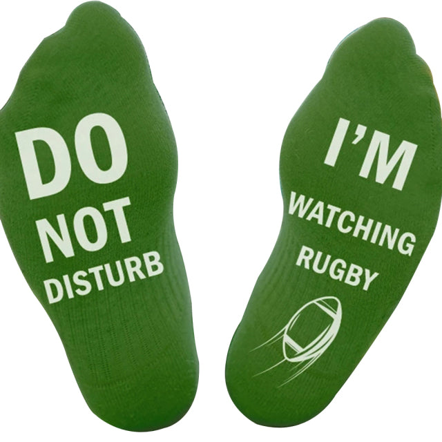 I watch RUGBY Cotton Socks