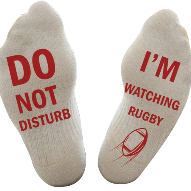 I watch RUGBY Cotton Socks