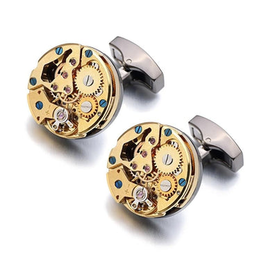 Steampunk Watch Men's Cufflinks - east2cart.uk