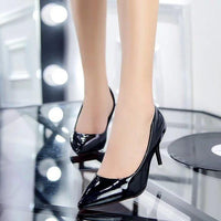 Office Lady Faux Suede High Heels