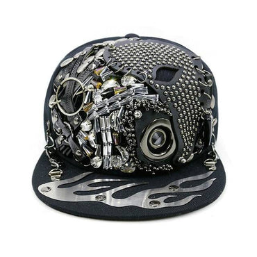 Hip Hop Flat Brim Visor Cap