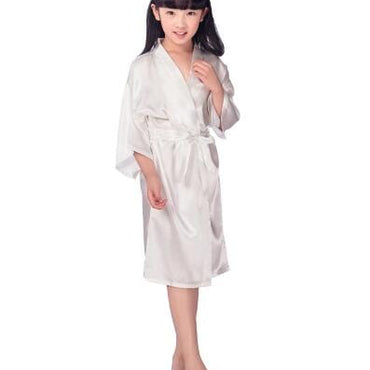 Baby Girl Satin Kimono Robe