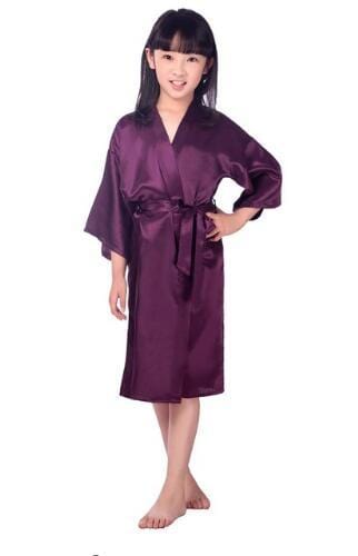 Baby Girl Satin Kimono Robe