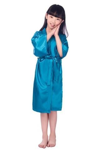 Baby Girl Satin Kimono Robe