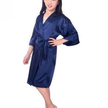 Baby Girl Satin Kimono Robe