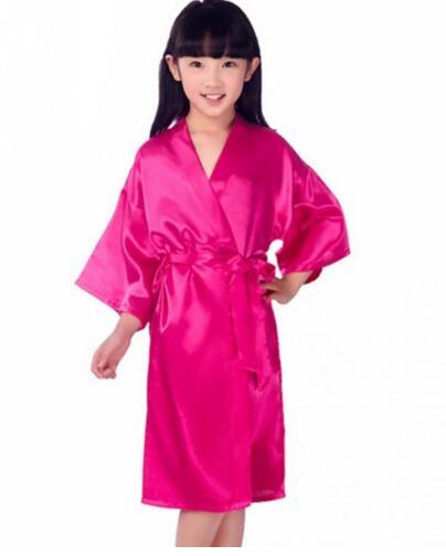 Baby Girl Satin Kimono Robe