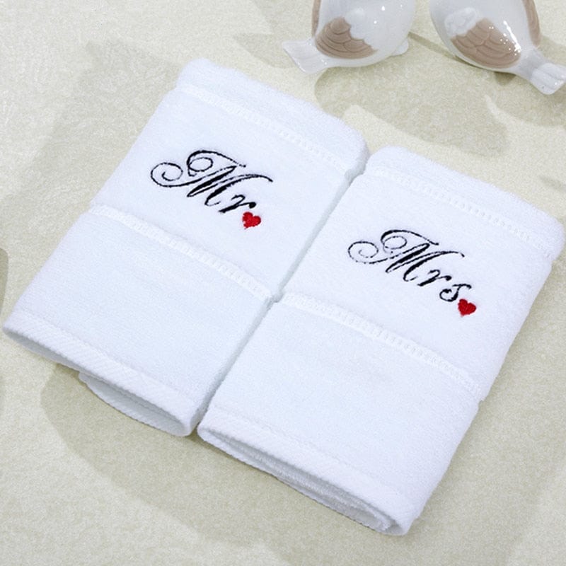 2pc Absorbent Wedding Towels - east2cart.uk