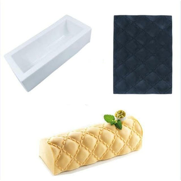 5Pcs Wood Heart Shape Silicone Cake Mold - east2cart.uk