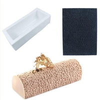 5Pcs Wood Heart Shape Silicone Cake Mold - east2cart.uk