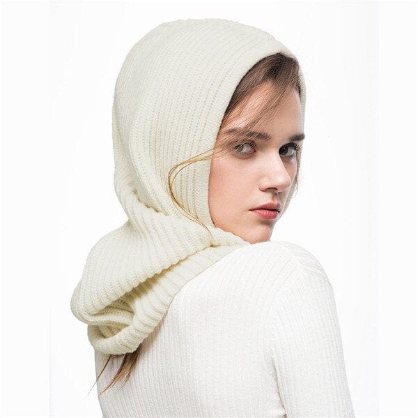 Winter Wool Knitted Scarf Hat Set