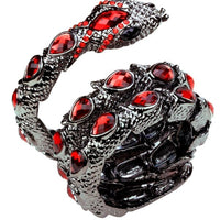 YACQ Stretch Snake Bracelet Armlet Upper Arm Cuff  Women Punk Rock Crystal Bangle Jewelry Gold Silver Color Dropshipping A32 - east2cart.uk
