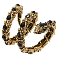 YACQ Stretch Snake Bracelet Armlet Upper Arm Cuff  Women Punk Rock Crystal Bangle Jewelry Gold Silver Color Dropshipping A32 - east2cart.uk