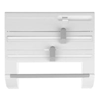 New 6 in 1 Kitchen Aluminum Film Wrap Cutter Hang Rack Sundries Organizer Home Storage Tools Cabinet Cupboard Tissue Shelf - east2cart.uk