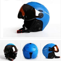 MOON Skateboard Skis Helmet  Integrally-Molded Goggles Skiing Helmet Men Women Adult Outdoor Sports Snowboarding Helmet M/L/XL - east2cart.uk