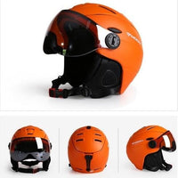 MOON Skateboard Skis Helmet  Integrally-Molded Goggles Skiing Helmet Men Women Adult Outdoor Sports Snowboarding Helmet M/L/XL - east2cart.uk