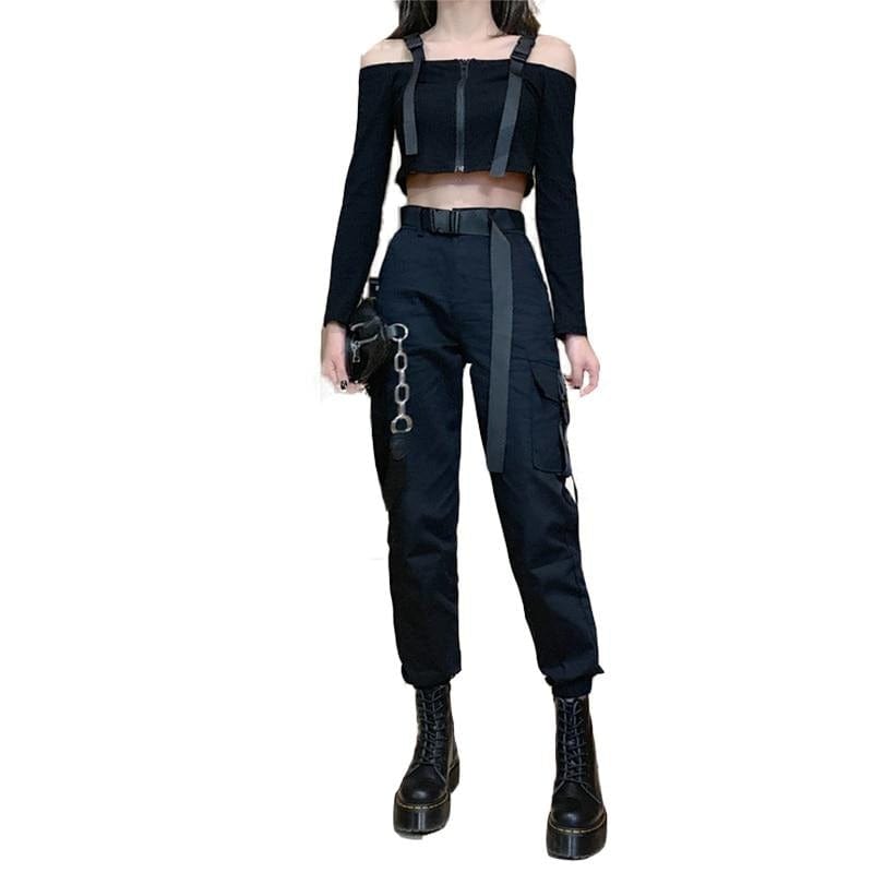 Black Gothic 2 Piece Set Clothing - east2cart.uk