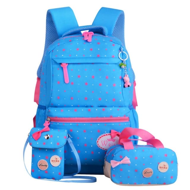 Teenagers girls Lightweight waterproof school bags star printing children school backpacks child orthopedics schoolbag bolsa - east2cart.uk