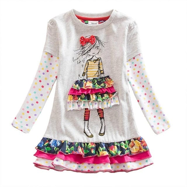 Girls Long Sleeve Winter Dress