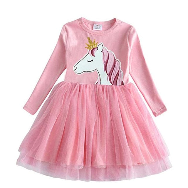 Girls Long Sleeve Winter Dress