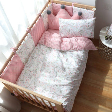 Newborn's Soft Cotton Crib Bedding Set - east2cart.uk
