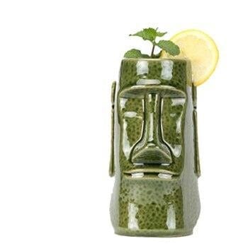 Ceramic Cocktail Tiki Tumblers -Hawaiian Party Barware - east2cart.uk