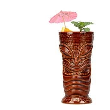 Ceramic Cocktail Tiki Tumblers -Hawaiian Party Barware - east2cart.uk