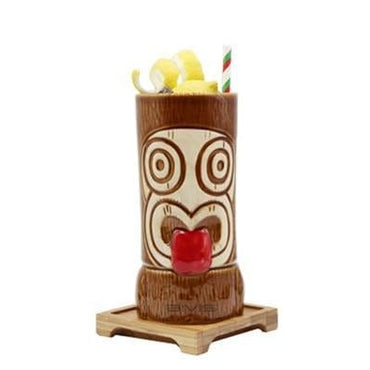 Ceramic Cocktail Tiki Tumblers -Hawaiian Party Barware - east2cart.uk