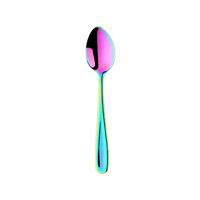 8Pcs Rainbow Stainless Steel Mini Spoons - east2cart.uk