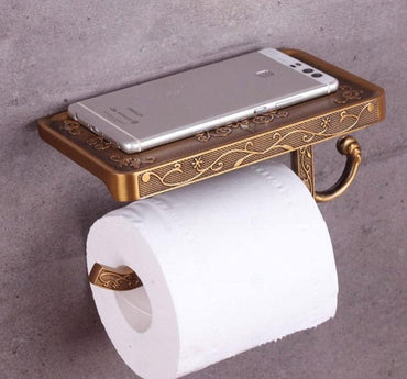 Antique Brass Toilet Paper Holder - east2cart.uk